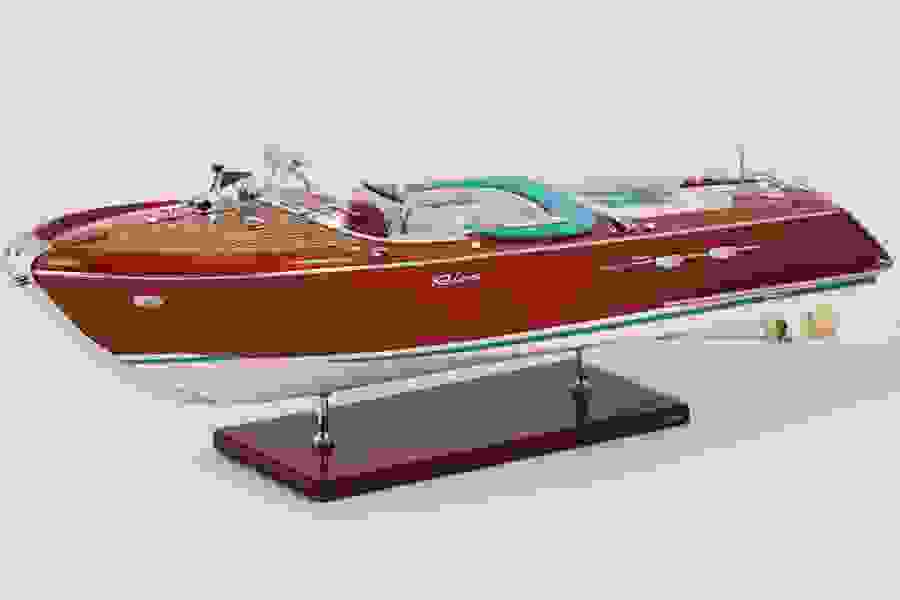 KIADE Model Boat RIVA Aquarama Special 58 cm (Blue Upholstery)