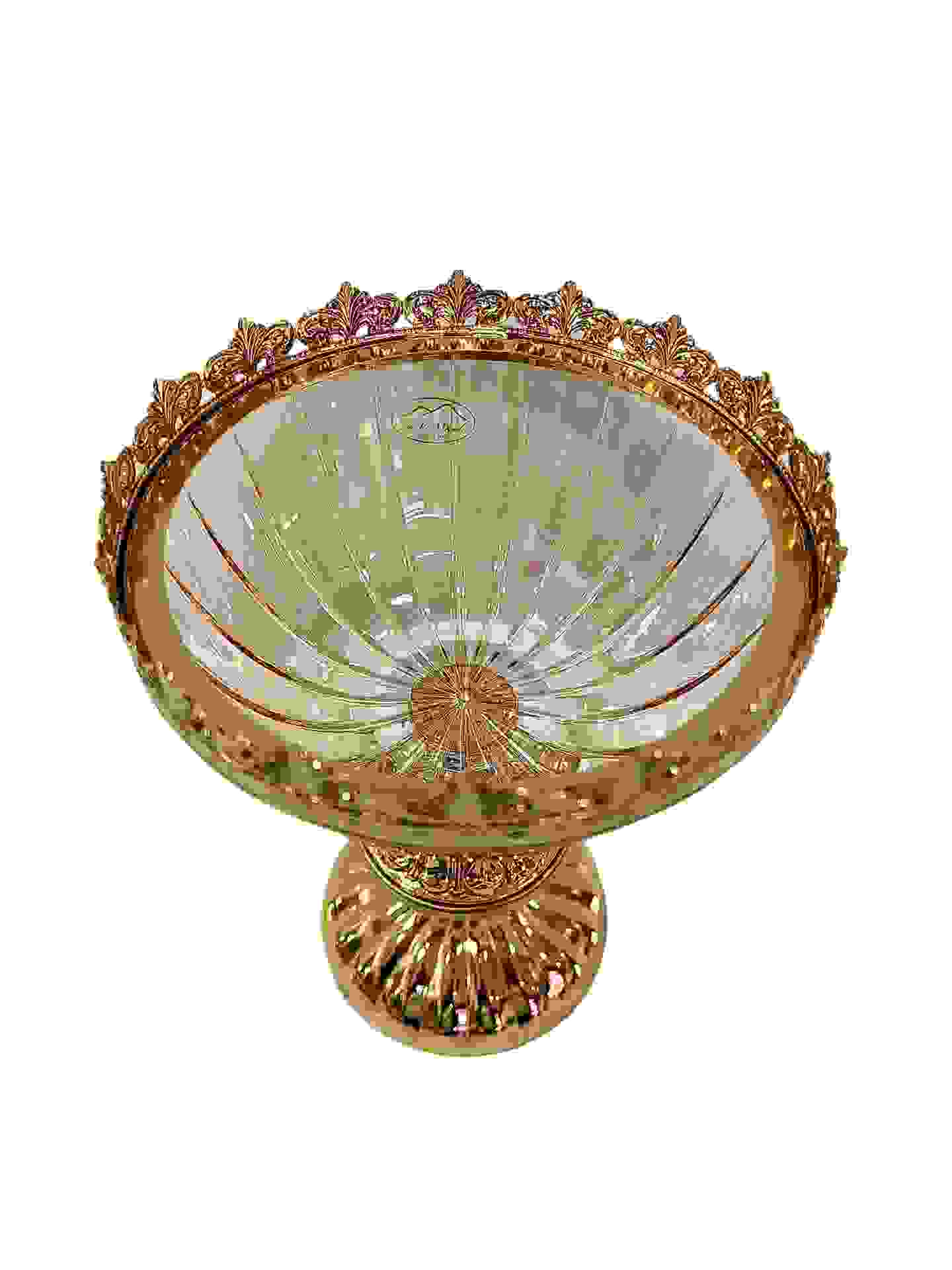 Le Monde 24k Gold Plated Glass Bowl 67503A/G